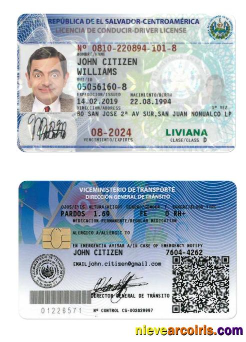 ELSALVADOR driving license